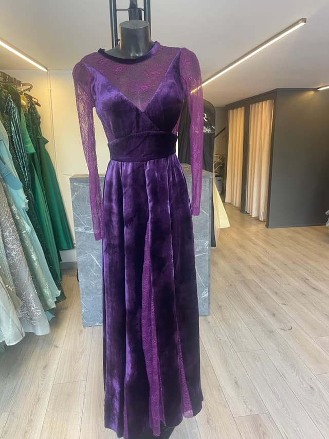 “Velvet” long velvet with sethrow back 1337